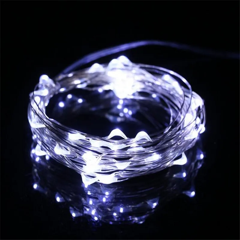 Батарея питание Гирлянды светодиодные 5 м 50 светодиодов светодиодное освещение с
