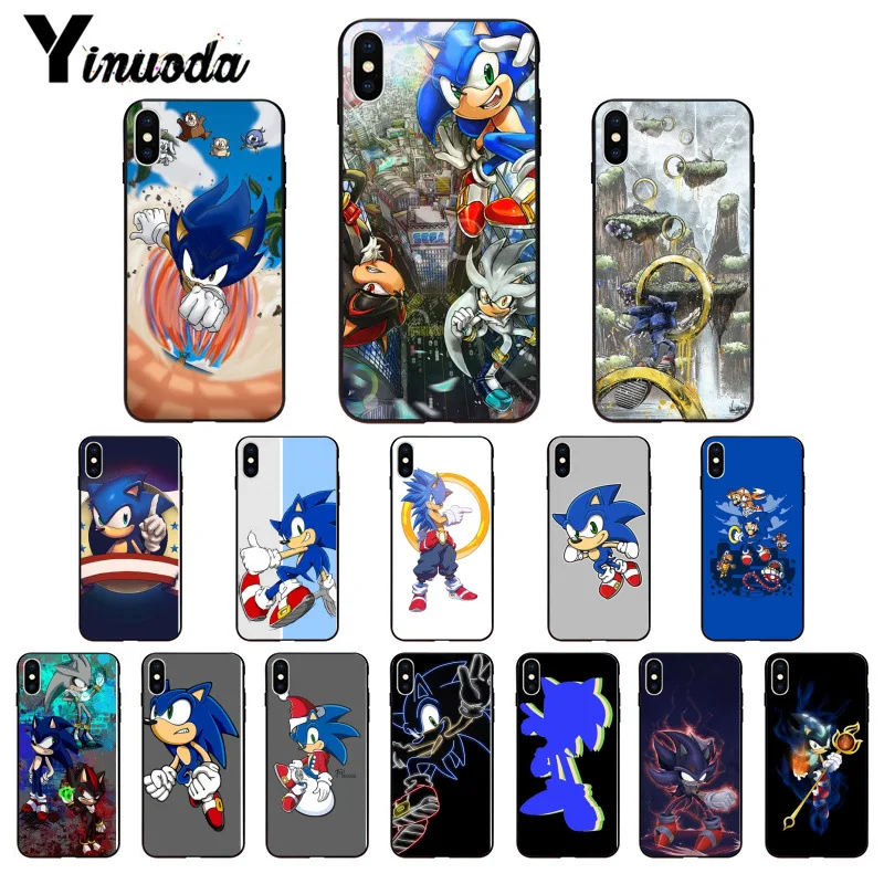 Yinuoda Соник Ежик серии пользовательские фото мягкий чехол для телефона iPhone 8 7 6 6S Plus