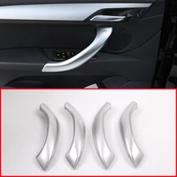 for bmw x1 f48 2016 2018 abs matte silver car inner door handle trim car accessories for bmw x2 f47 2018 4pcs