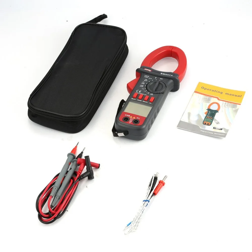 SZBJ BM802A 3999 Counts Digital Clamp Multimeter AC/DC Voltage Current Tapacitor frequency temperature tester True RMS | Инструменты