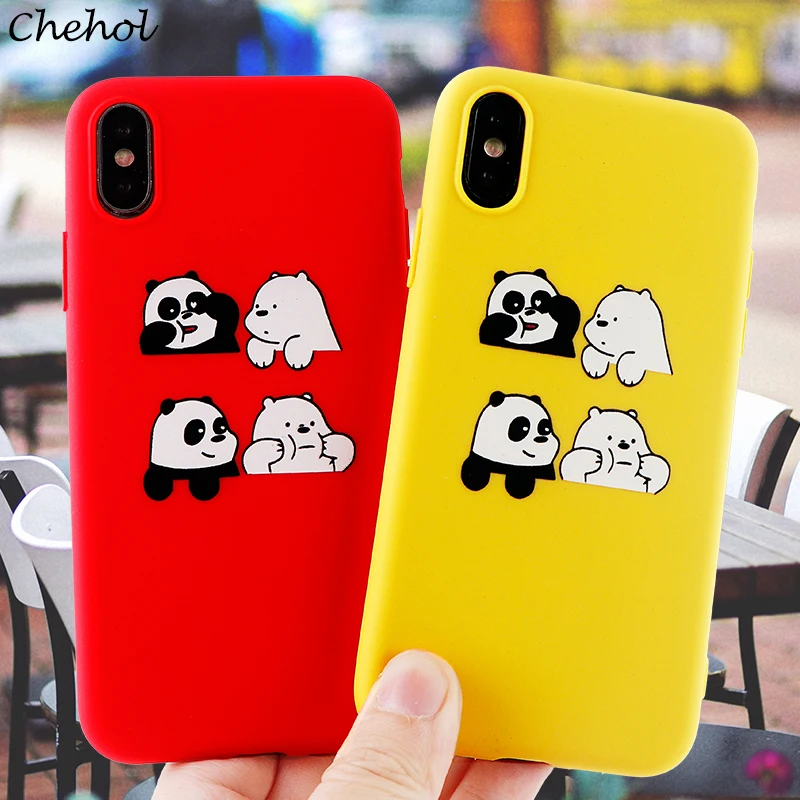 Модный чехол для телефона s iPhone 6 7 8 Plus X XS MAX XR Милая свинья панда Мягкий