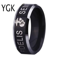 ygk usa military ring united states marine corps us army men signet ring comfort fit usmc semper fidelis tungsten wedding ring