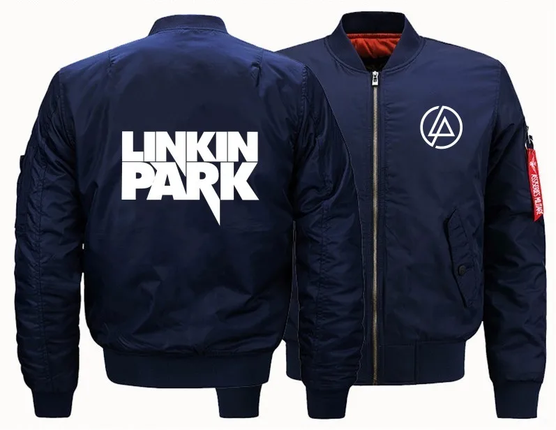 Бомбер летная куртка зима Сгущает Теплый молнии Для мужчин куртки аниме