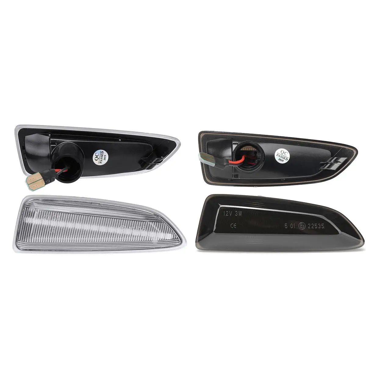 2PCS Dynamic LED Side Marker Lights 12V Flowing Turn Signal Light Side Repeater Lamp Panel Lamp for Opel for Vauxhall Astra J K
