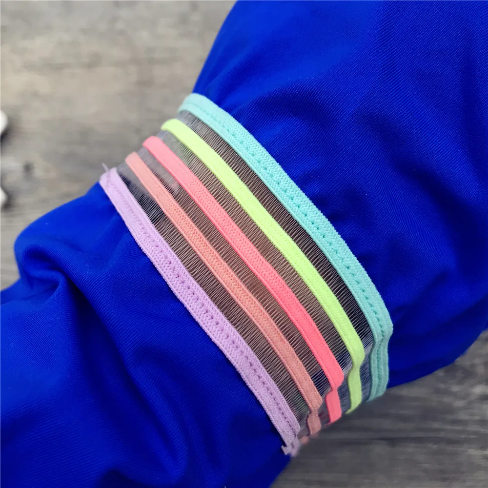 Радужные Детские купальники для девочек женский купальник летние детские