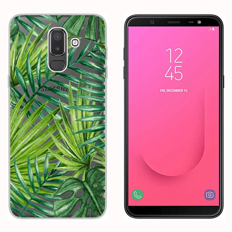 Чехлы для Samsung Galaxy J8 2018 чехол 6 0 дюйма Мягкий силиконовый прозрачный с принтом J810F |