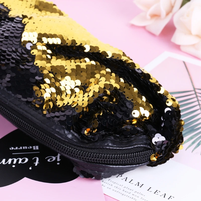 Реверсивный блесток Hairball Pencilcase для девочек канцелярские товары милые школьные принадлежности