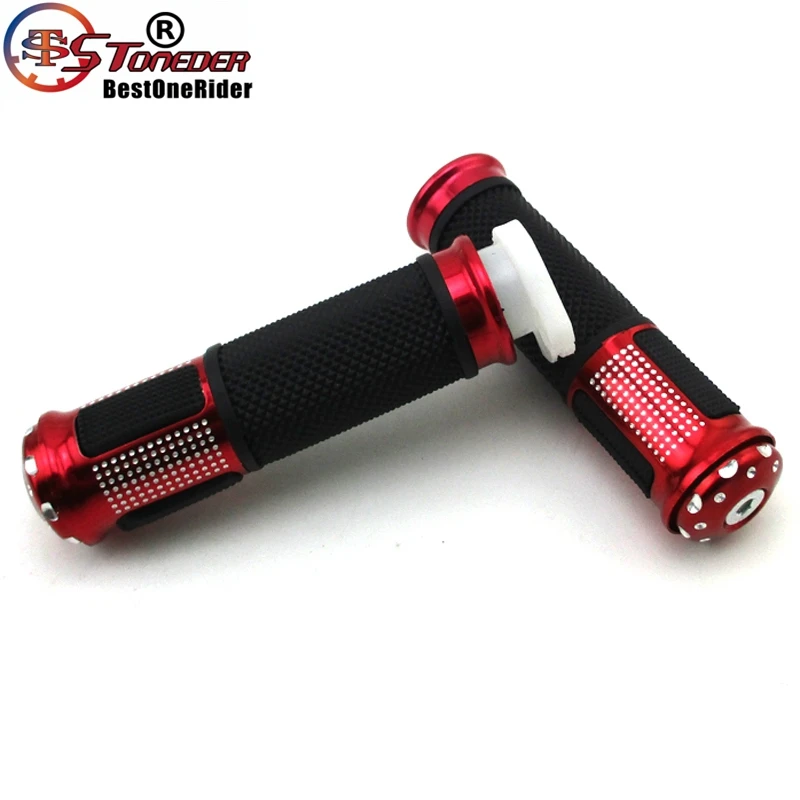 STONEDER Red 22 мм 7/" руль Алюминиевый ручные ручки Универсальный для ATV Quad 4 Wheeler Pit Dirt Мотор велосипед с двигателем на газу