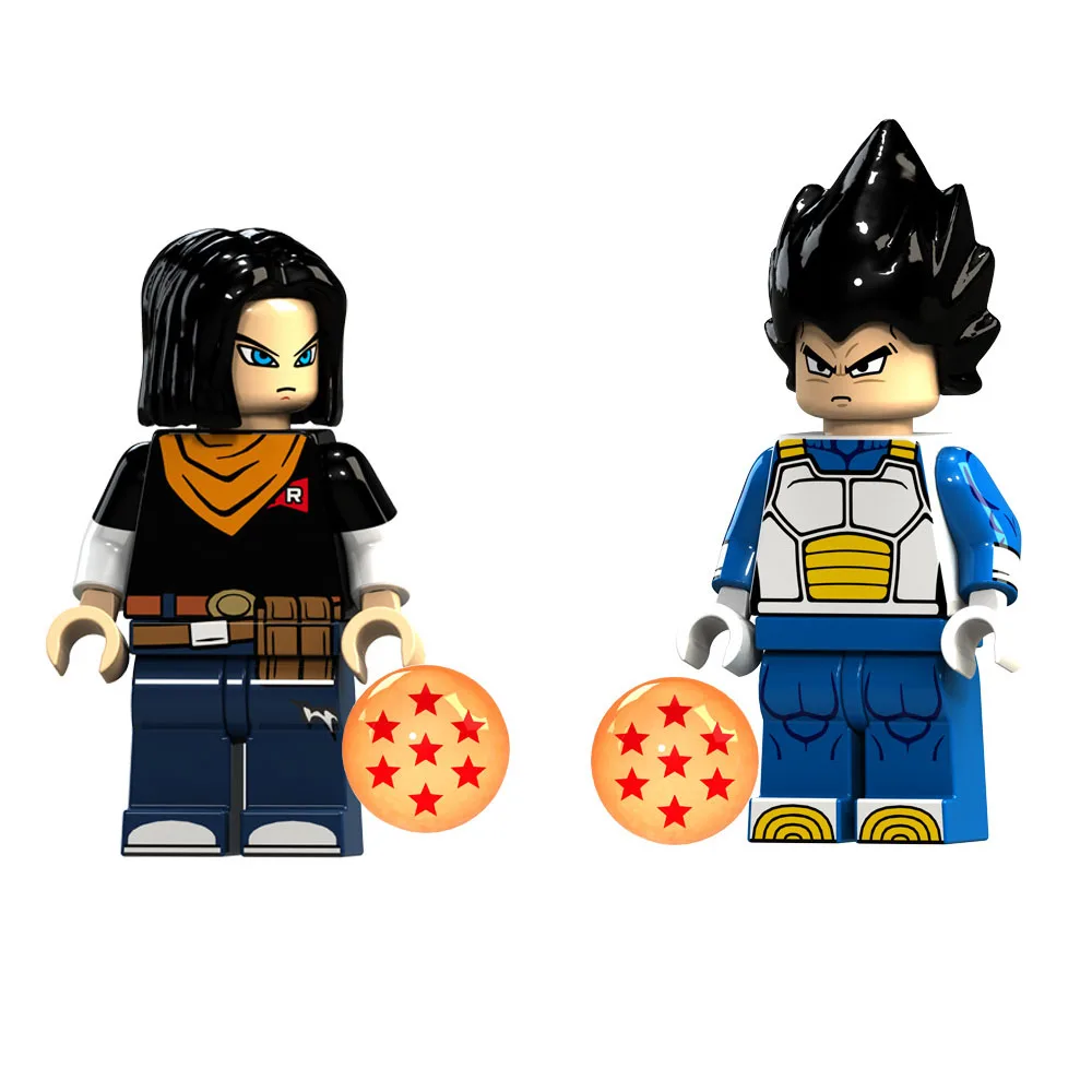 Kitoz Dragon Ball Z Super Saiyan Son Goku Vegeta Krillin Chiaotzu Tien Shinhan игрушка фигурка строительный блок |