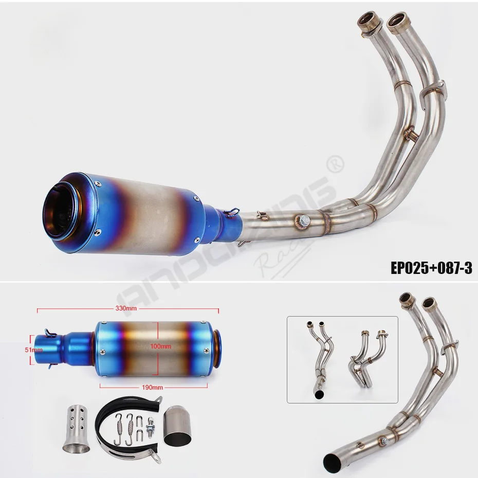 Мотоцикл углеродного волокна Выхлопной системы глушитель Конец трубы разъем