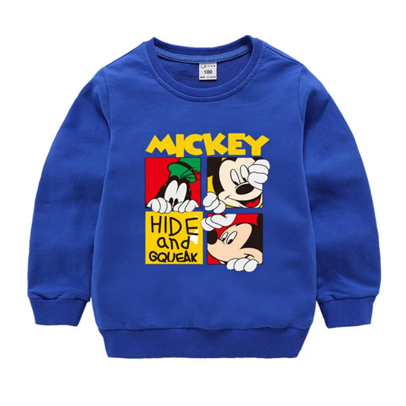 Moggi/толстовки для маленьких мальчиков с рисунком Микки из мультфильма кошка