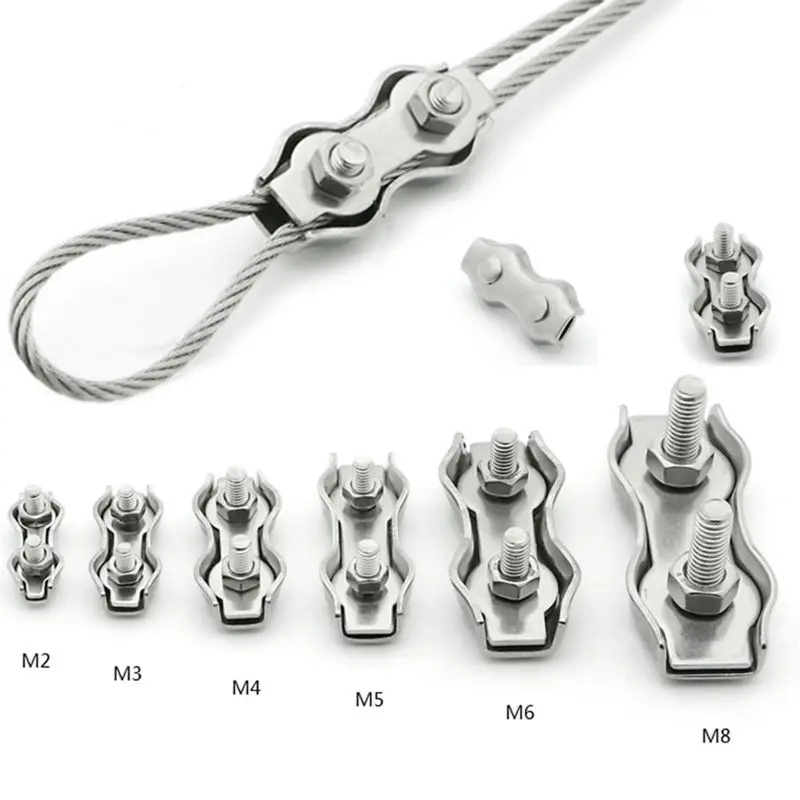 10 ШТ. М3 wire rope clip зажим кабель оцинкованной стали подключения крепление Из