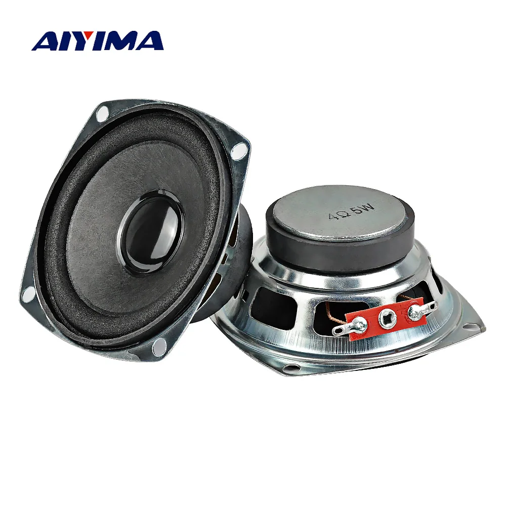 AIYIMA 2 шт. 3 дюйма 77 мм аудио Портативный полный спектр Динамик s 4Ohm 5 Вт DIY для Bluettoth