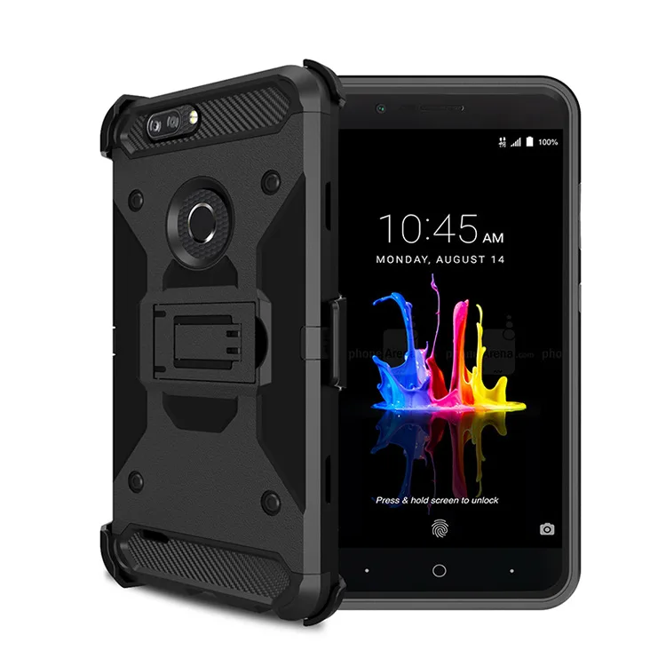 Супер тонкий корпус с встроенной подставкой + Поворотный Зажим для ремня ZTE Tempo