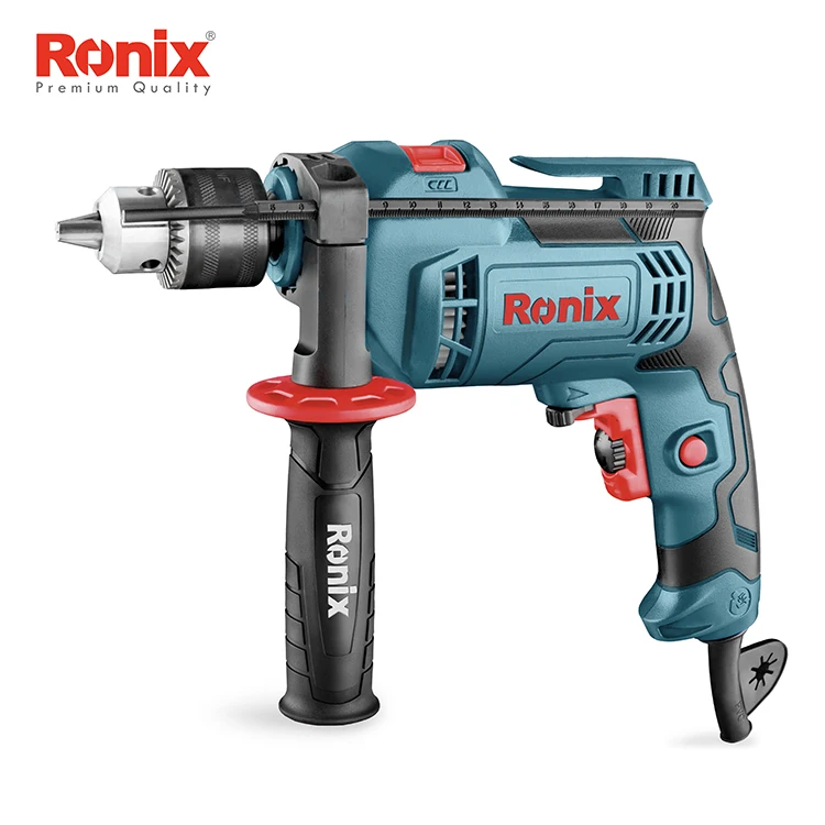 Ronix Бесплатная доставка 220 в 13 мм Ударная дрель 600 Вт электроинструменты