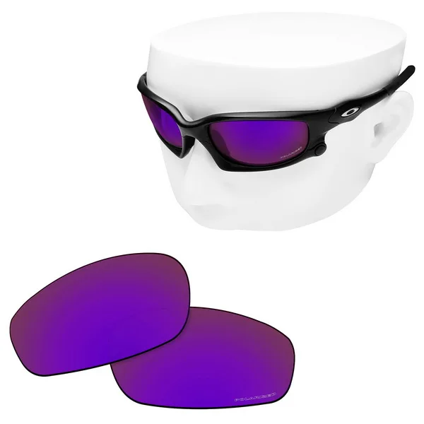 Purple Mirror OOWLIT Анти-Царапины замена линз для-Оукли сплит куртка OO9099 гравированные поляризованные солнцезащитные очки - Цвет линз: Purple Mirror