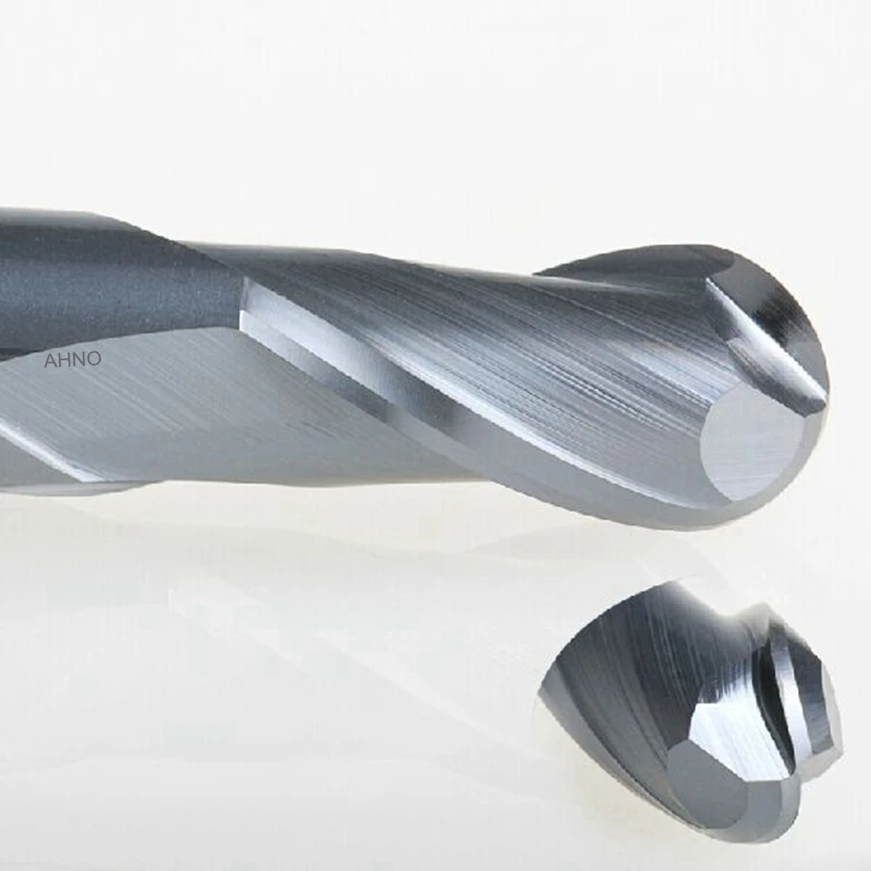 Фрезы шариковые карбидные AHNO с 2 канавками R0.5 R1.0 R1.5 R2.0 R2.5 R3.0 R3.5 R4.0 R4.5 R5.0 R6.0 HRC45|2