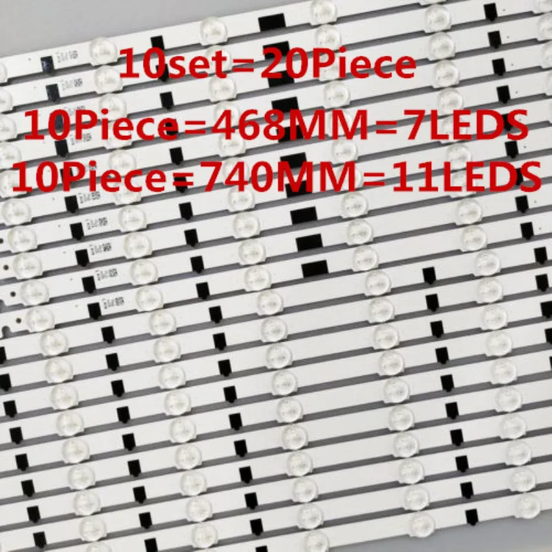 (Новый комплект) 20 шт./компл. светодиодная подсветка полоса D2GE-550SCB-R3 D2GE-550SCA-R3 для