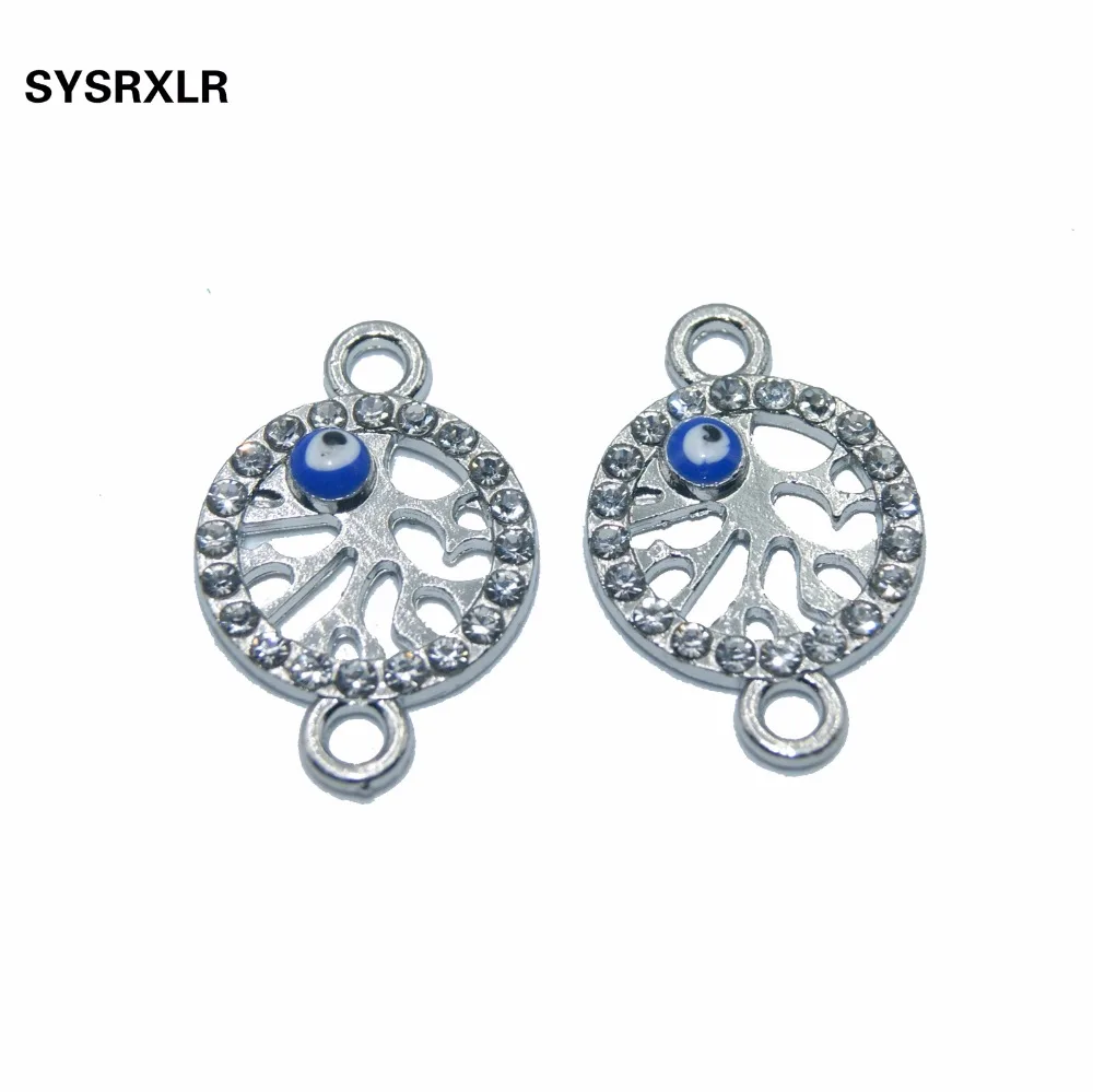 10 шт. розовое золото/серебро позолоченные ручные соединители &quotДерево жизни&quot