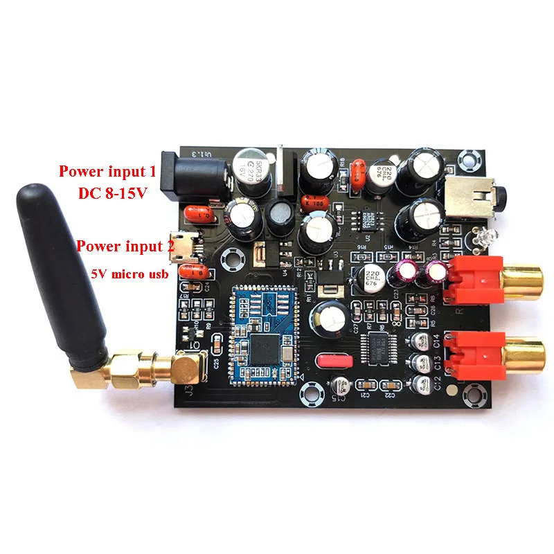 Bluetooth 5,0 приемник PCM5102A Bluetooth DAC декодер аудио Плата с антенной оболочки APTX HD 24 бит IP декодирующий модуль A6-003