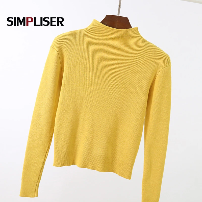 Turtleneck Pullovers Femme 2018 Knitted Sweater Women Winter Pull Knitting Tops Long Sleeve Ladies Vintage Sweaters | Женская одежда