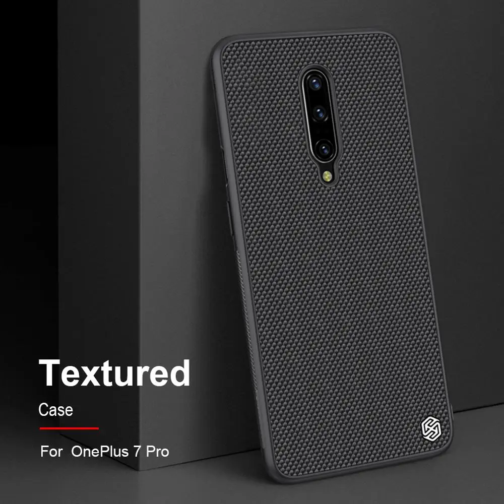 Oneplus 7 чехол NILLKIN Текстурированный нейлоновое волокно Нескользящая Роскошная