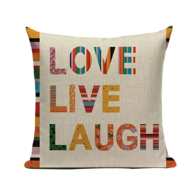 Чехлы На Заказ Декоративные подушки с английским алфавитом для дивана