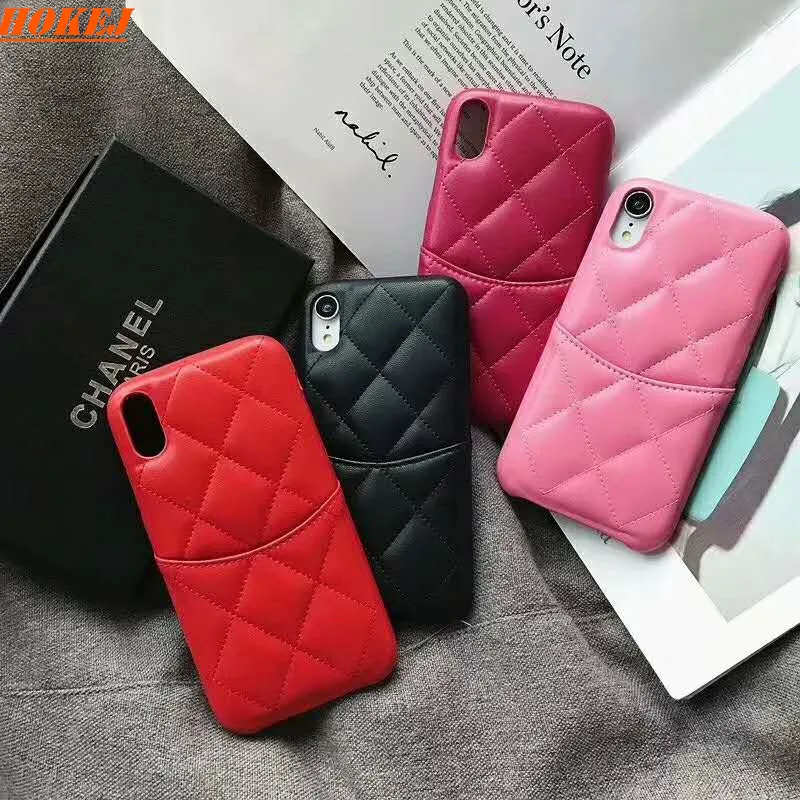 HOKEJ модный дизайн из овечьей кожи высокого качества для iPhone 6 7 8 Plus с карманом карт