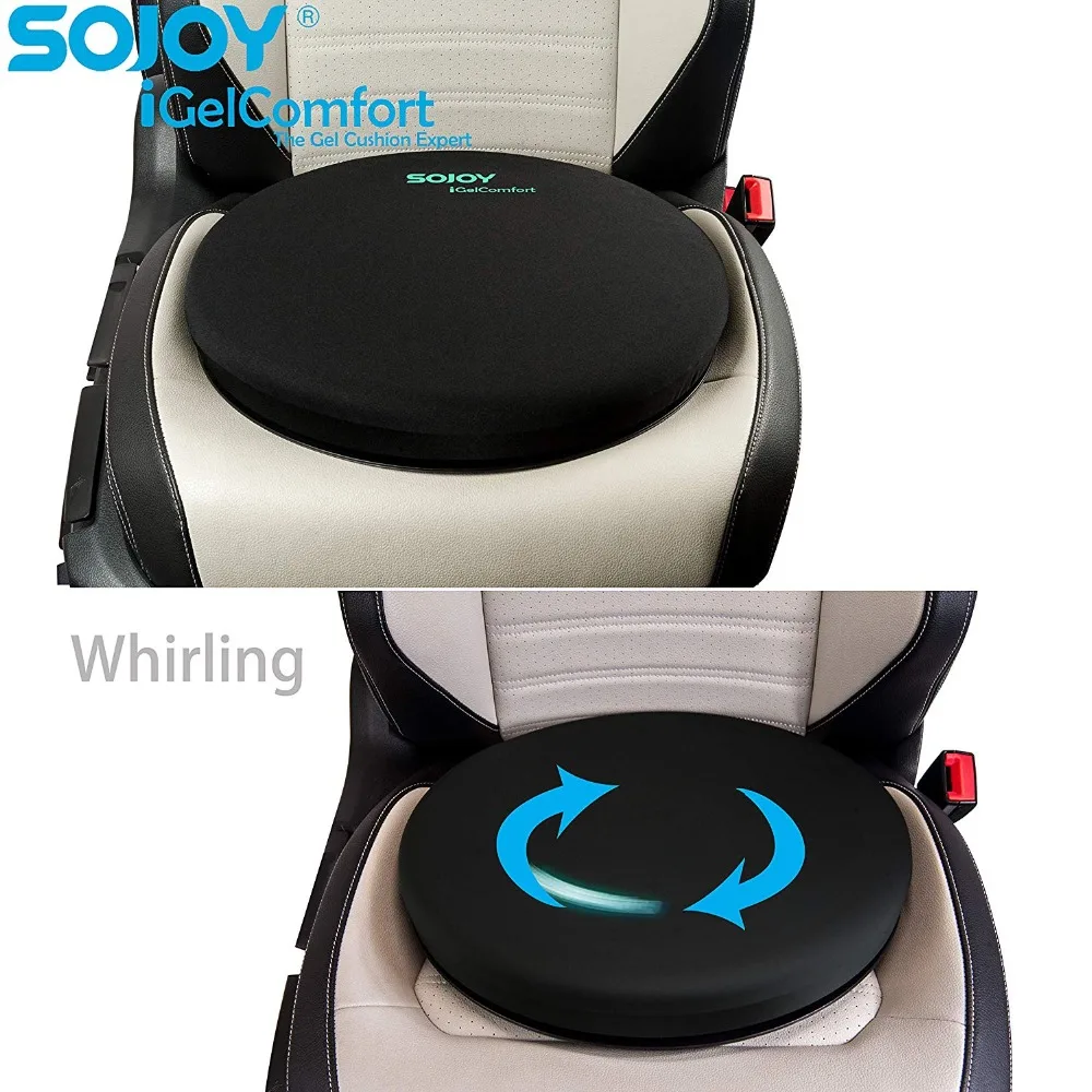Sojoy iGelComfort Deluxe гелевая Поворотная подушка для сиденья с пеной памяти два размера