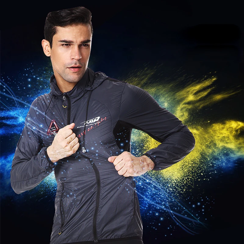 Ветровка мужская демисезонная с капюшоном и защитой от ветра|cycling wind jacket|windproof