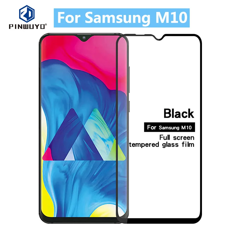 Оригинальная полноэкранная пленка PINWUYO 9H из закаленного стекла для Samsung Galaxy M10