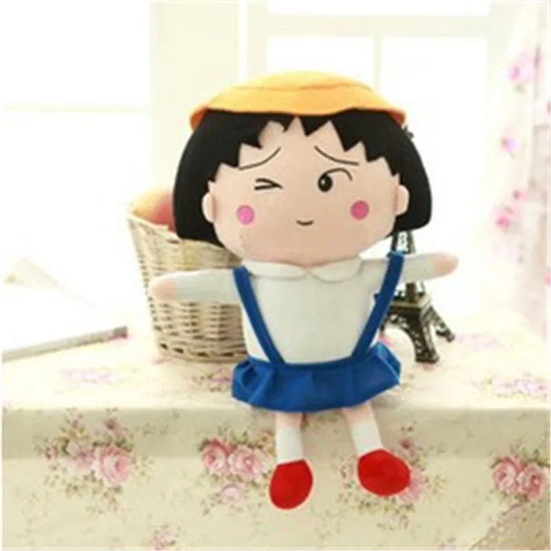 Аниме Мягкие плюшевые игрушки 40 см милая Chibi Maruko Chan День Святого Валентина
