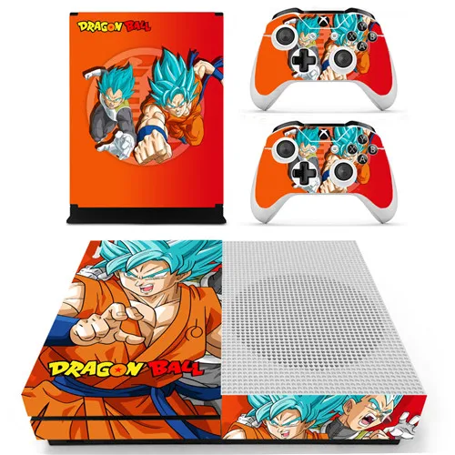Ys-xboxoneS-2122 Dragon Ball Z Super Son Goku наклейка на кожу для Xbox One S консоль и контроллеры для Xbox One тонкая кожа стикер s винил - Цвет: Ys-xboxoneS-2122
