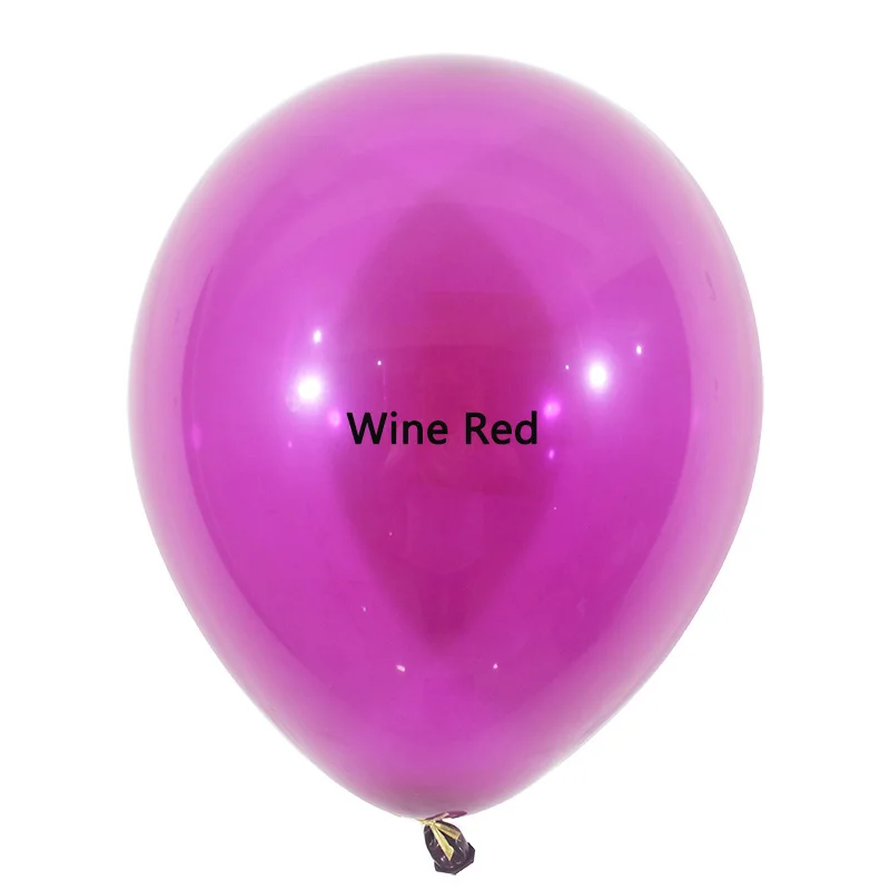 wine red 20 шт./лот латексные шары воздушный шар на день рождения свадьба globos слоновая кость белый розовый персик Бирюзовый мятный зеленый цвет баллоны с гелием Рождество - Цвет: wine red
