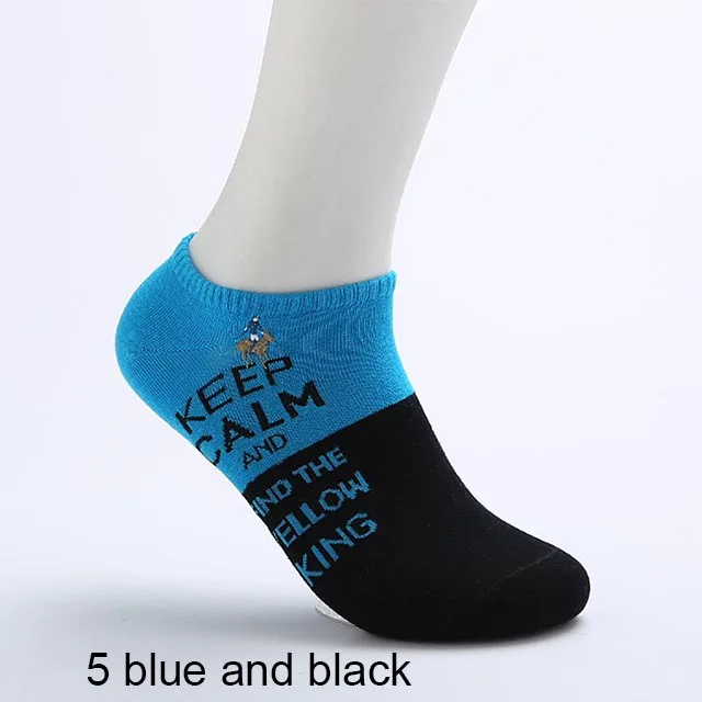 5 pairs blue PIER POLO, крутые мужские носки с английскими буквами, хлопковые мужские носки-лодочки, брендовые весенние и летние цветные модные носки для мужчин - Цвет: 5 pairs blue
