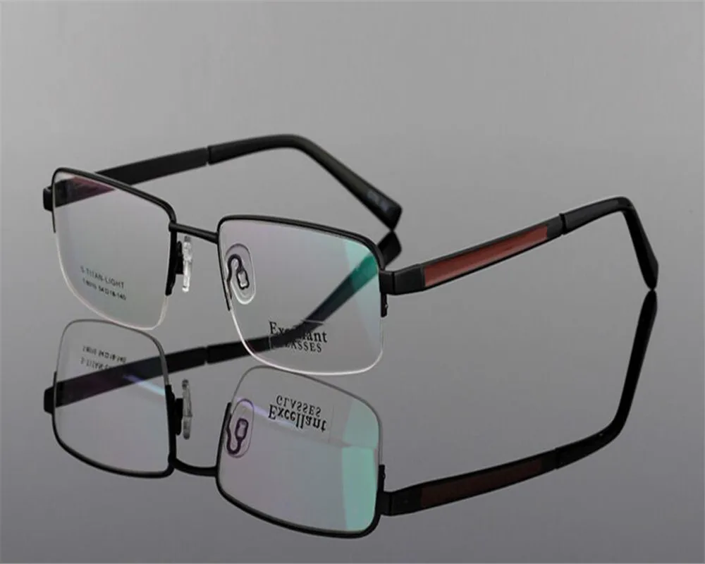 

EYELOOK Business Men Fashion Brand Half Rim Progressive Multi-focal Lens Optical Frame Presbyopia Reading Eyeglasses ZM8010