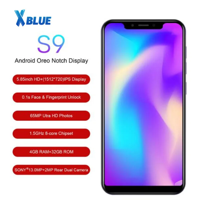 LEAGOO S9 смартфон с 5 дюймовым дисплеем восьмиядерным процессором MT6750 ОЗУ 4 Гб ПЗУ 32
