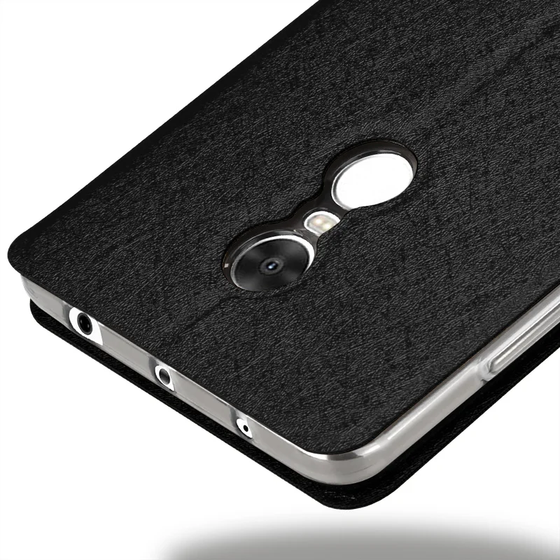 Xiaomi Redmi Note 4X чехол 5 Чехол Флип кожаный бумажник Силиконовый ТПУ Оригинал Mofi pro