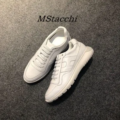 white Mcacchi/женские кроссовки из коровьей кожи с блестками; женская повседневная обувь на шнуровке, визуально увеличивающая рост; женские разноцветные кроссовки на не сужающемся книзу массивном каблуке - Цвет: white