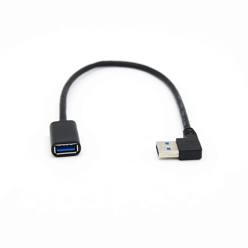 Супер скорость 5 Гбит/с USB кабель для зарядки передачи данных 3 0 удлинитель левый