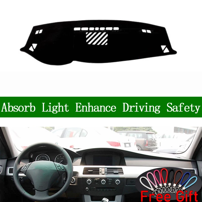 Для BMW 5 series 2004 2005 2006-2010 крышка приборной панели солнцезащитный тент нескользящий