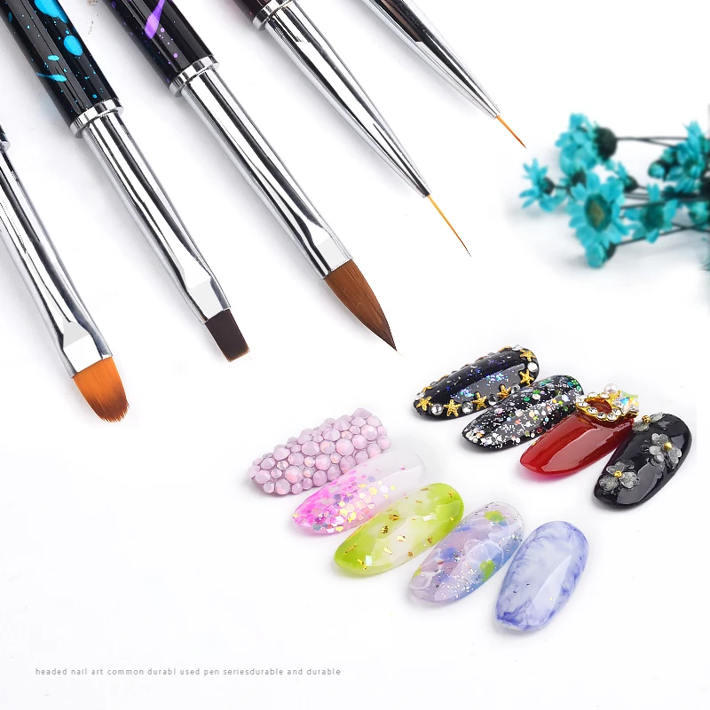 1 шт. в горошек Nail Art Кисти линии рисунок полоску подкладка поли гелевая ручка