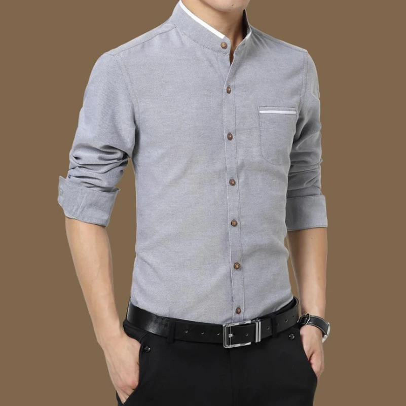 Оксфордские мужские повседневные рубашки 2017 Новое поступление брендовые с