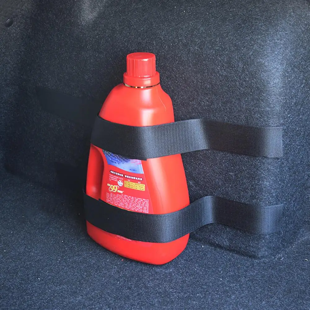 

4pcs/2set Car Trunk store content bag Rapid Fire extinguisher Holder Safety Strap Kit Strap Vehicle Fixed Bracket