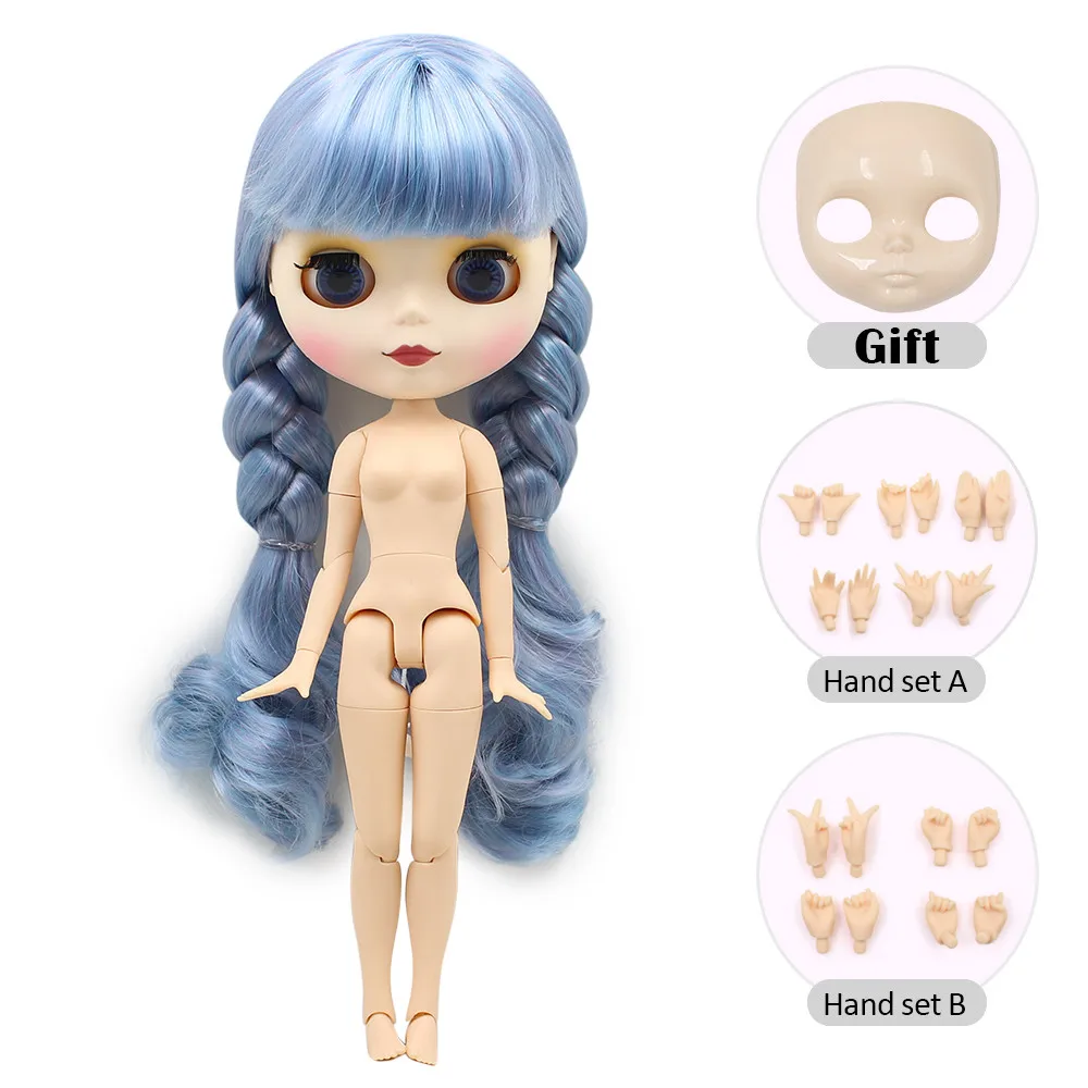 ICY blyth кукла Обнаженная фабрика Нормальная и общая тело Мода BJD кукла с ручным набором AB и лицевой панелью девушка кукла специальная цена - Цвет: 62271049-M
