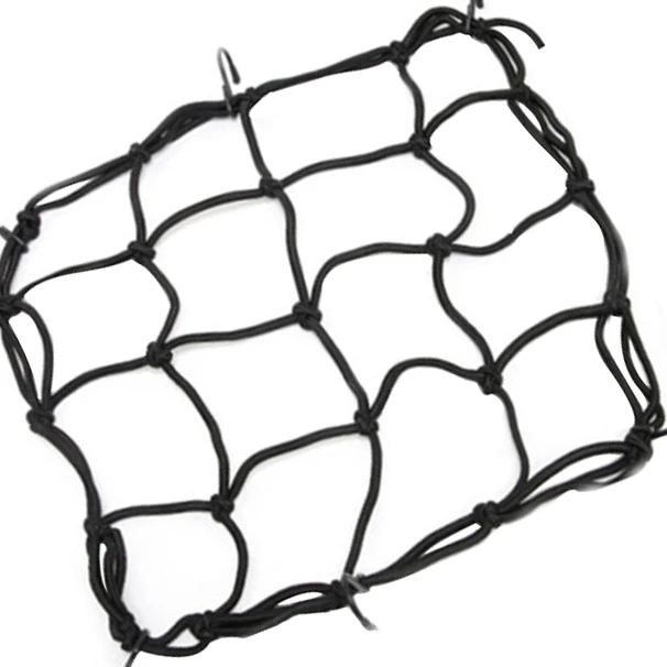 

Black Motorcycle Luggage Net Bike ATV Bungee Tank Helmet Web Cords Mesh Cargo Net Hook Tuck Net String Bag 30x 30cm