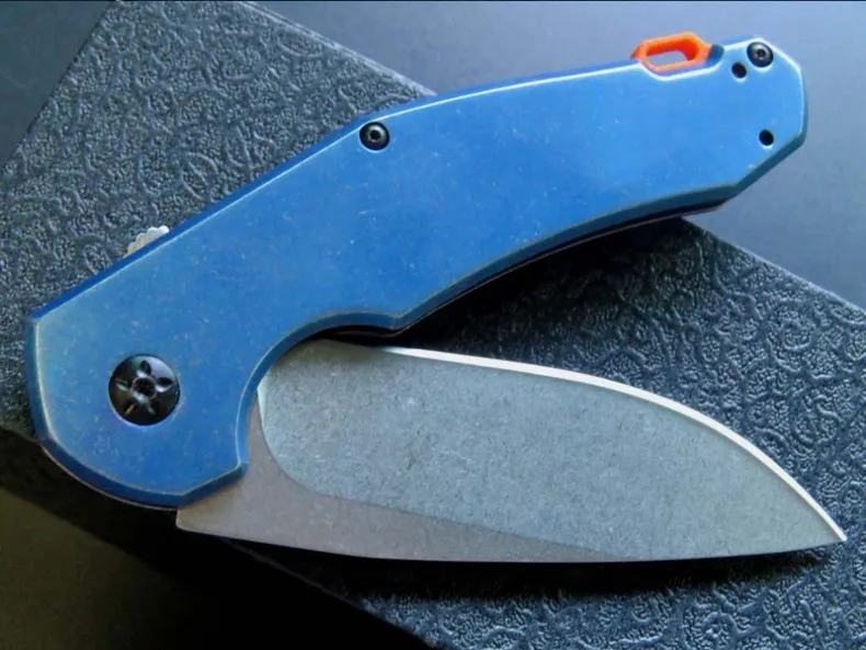 ZT0220 вымытый камень D2 лезвие со стальной ручкой складной нож для кемпинга