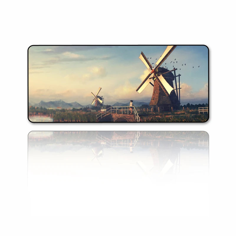 FFFAS 70X30cm mouse pad Windmill in Holland HD picture quality Notebook computer PC Keyboard and mats Non-slip washable XL | Компьютеры и