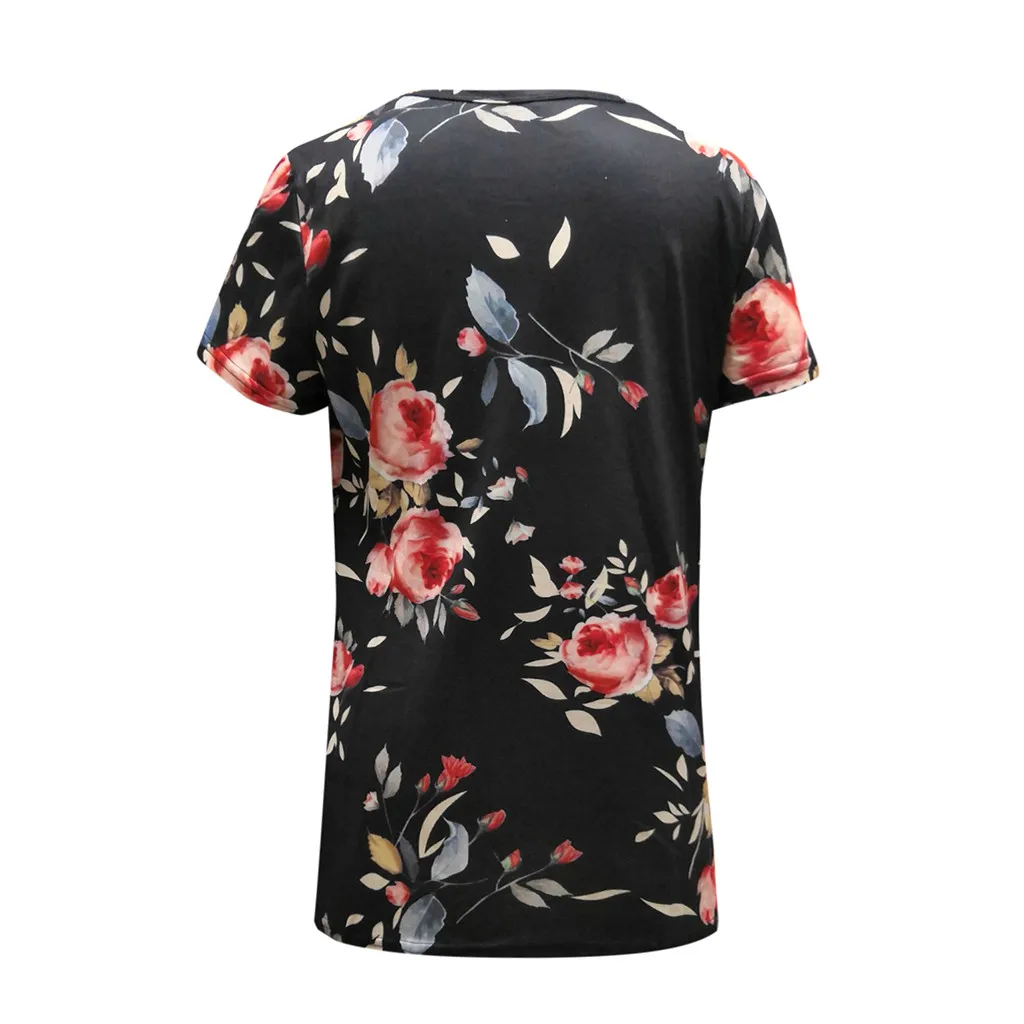 SAGACE летняя женская блузка с цветочным принтом Одежда для беременных