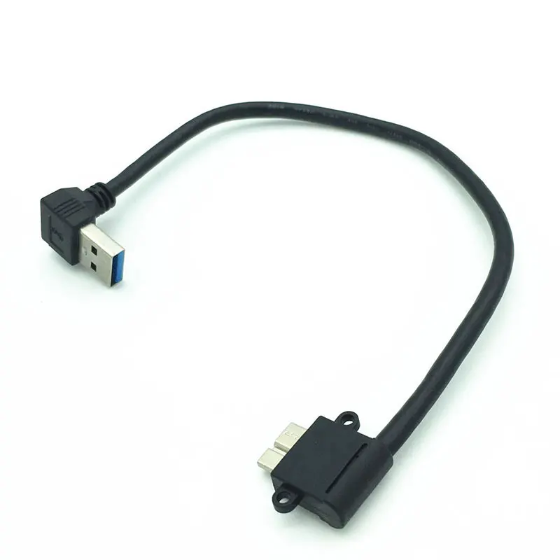 25 см USB 3 0 A 90 градусов вниз угол штекер микро B мужской левый короткий кабель |